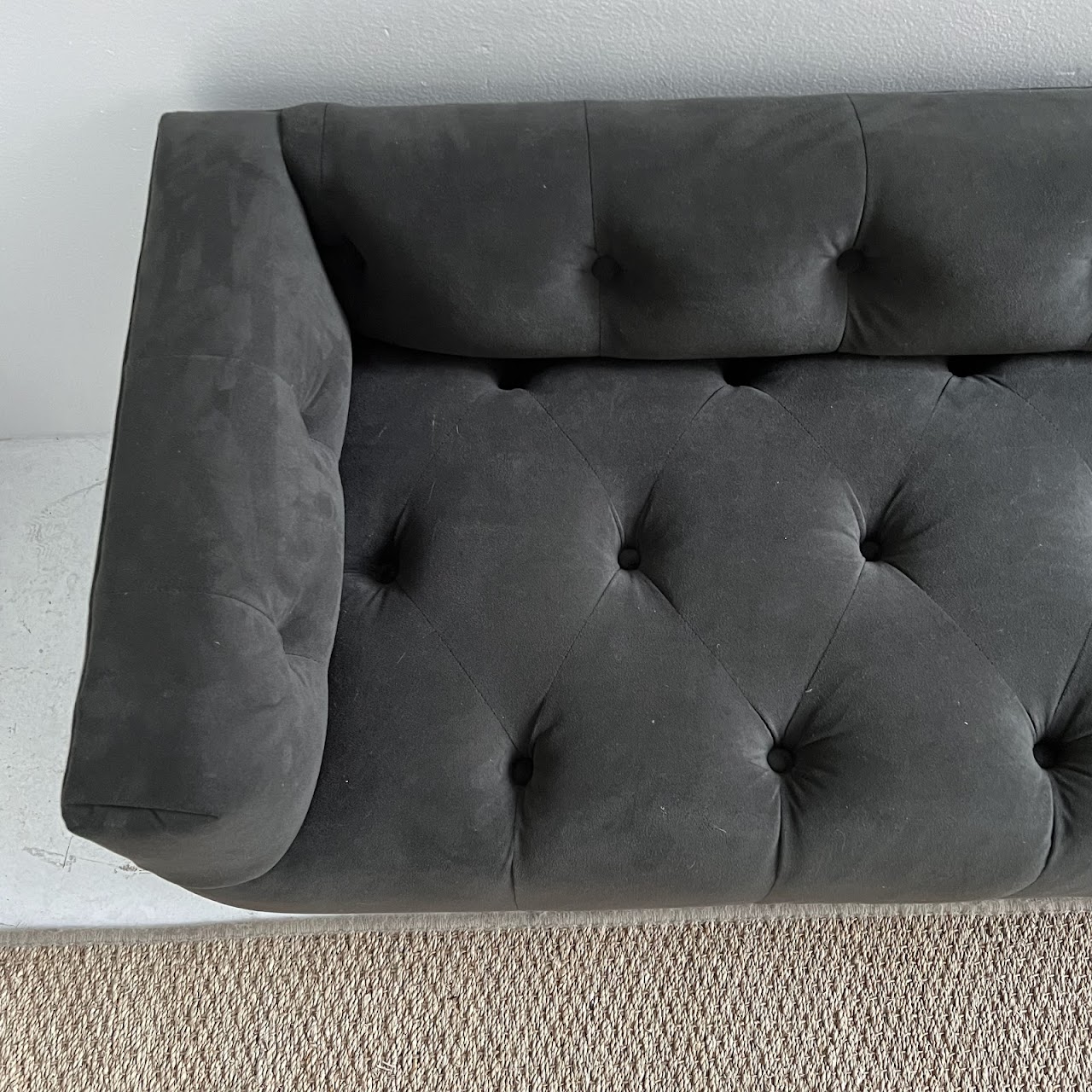 Pottery Barn Tufted Bench Settee