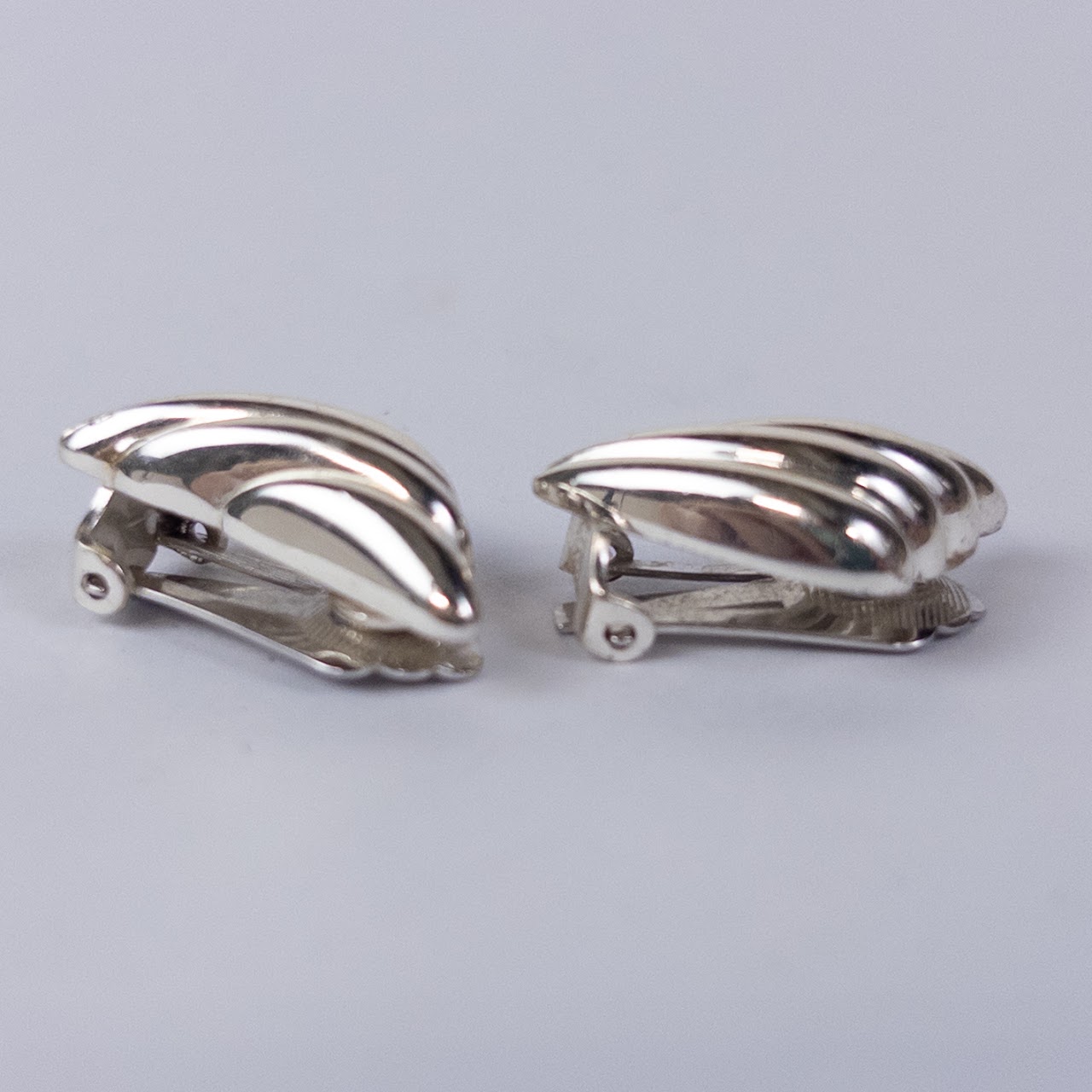 Christian Dior Windswept Design Clip Earrings