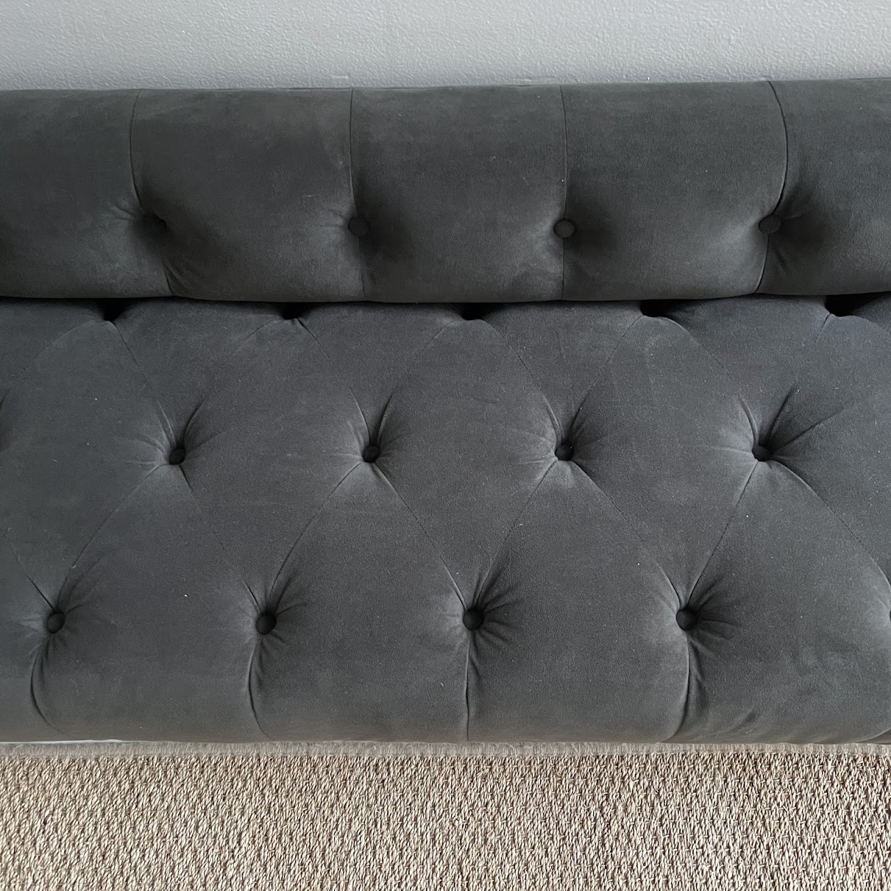 Pottery Barn Tufted Bench Settee