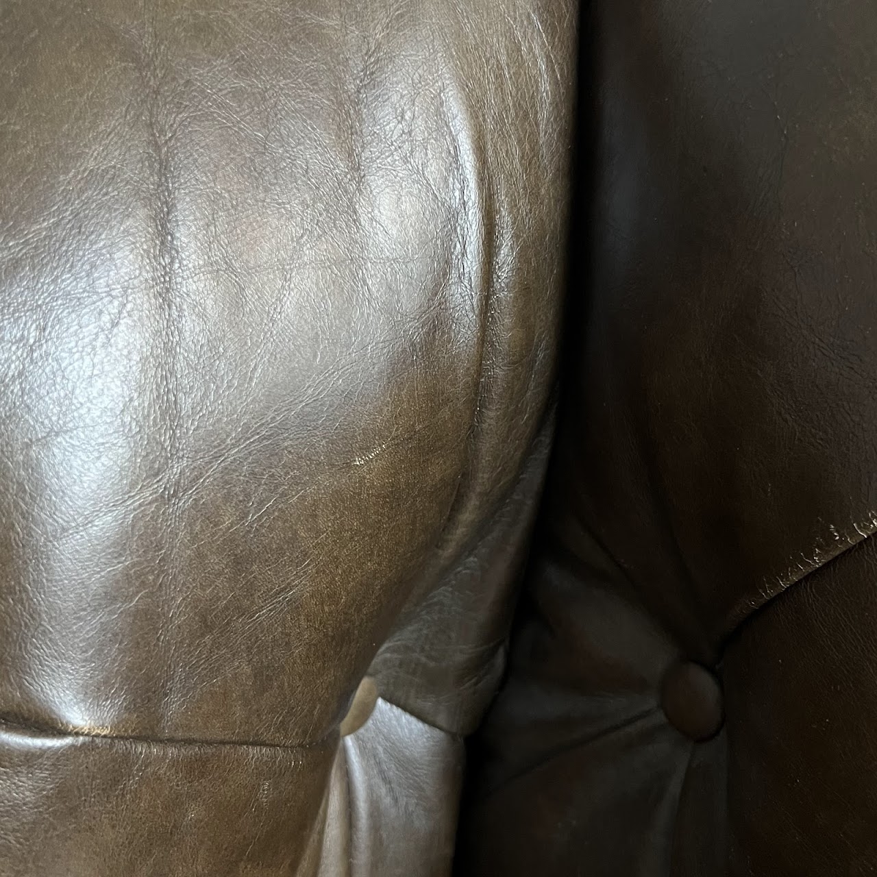 Pottery Barn Chesterfield Roll-Arm Leather Chair