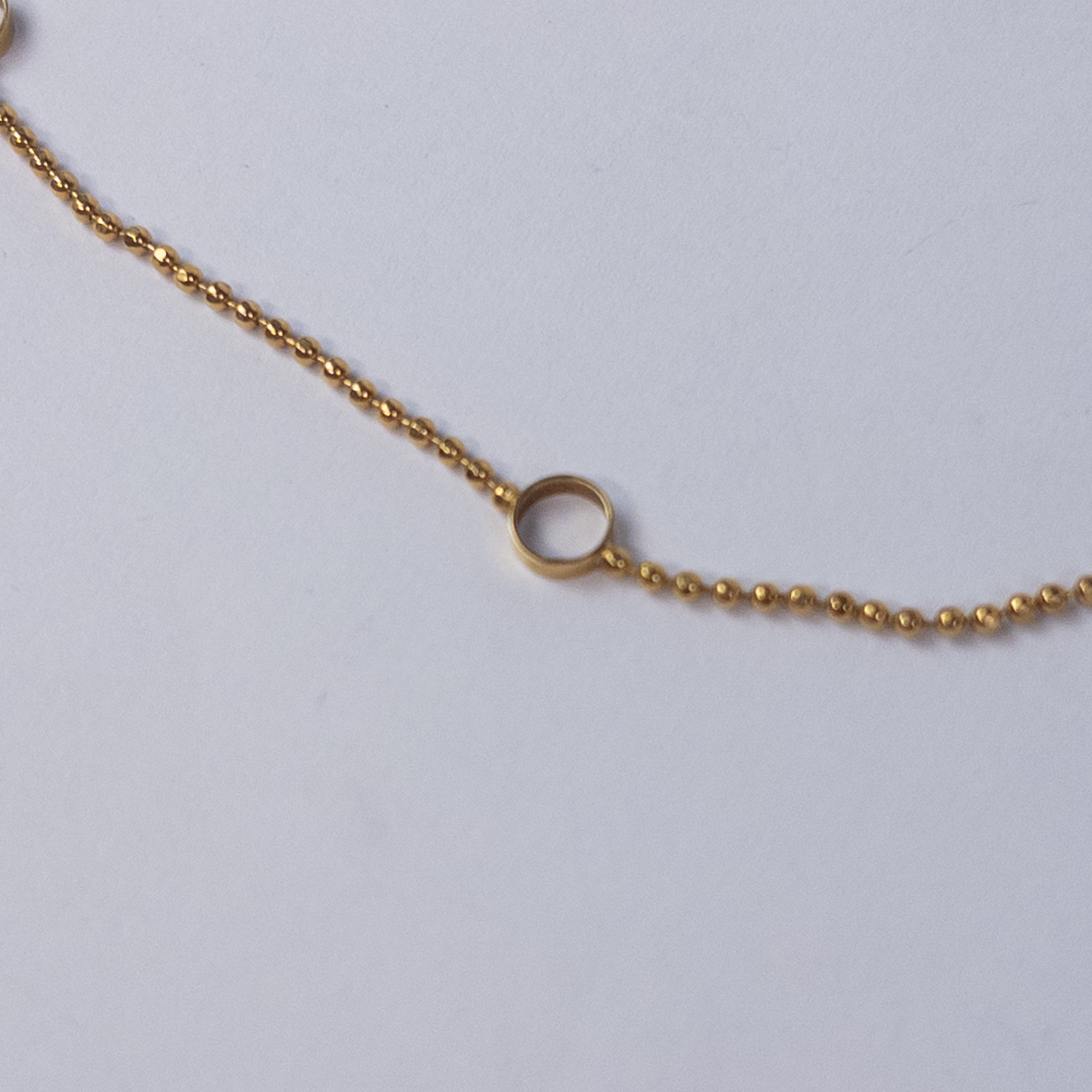 14K Gold Box Chain Necklace