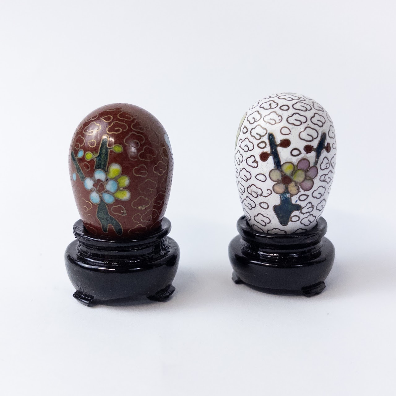 Miniature Cloisonné Egg Set