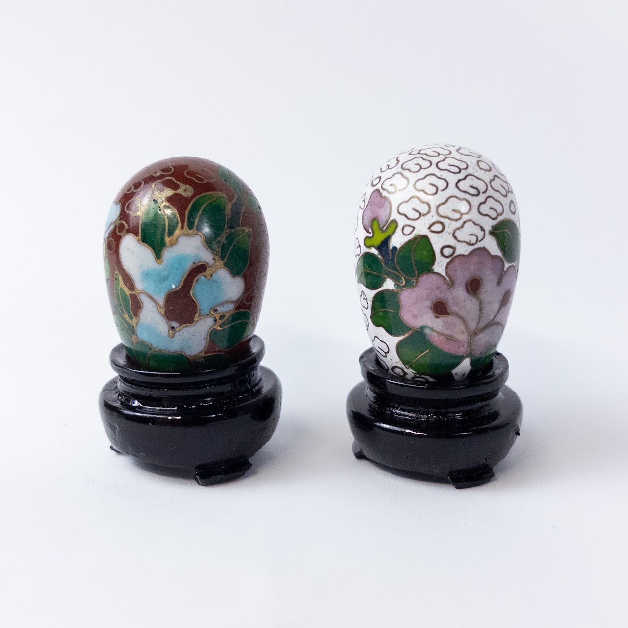 Miniature Cloisonné Egg Set