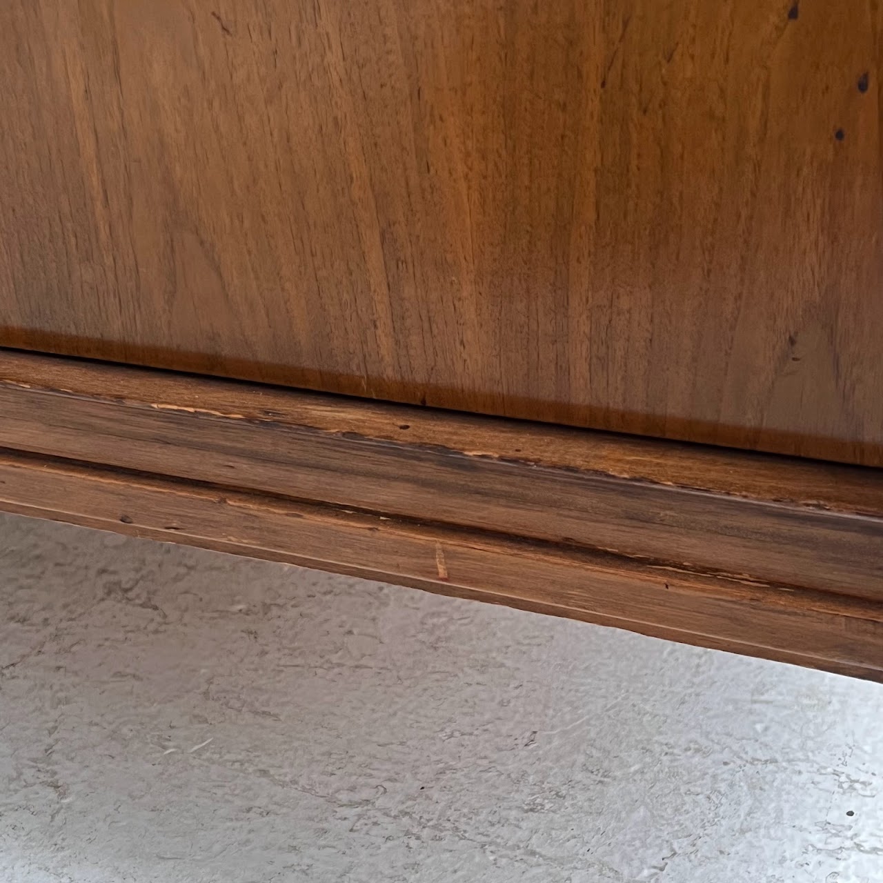 Basic-Witz Mid-Century Modern Walnut Five Drawer Highboy Dresser