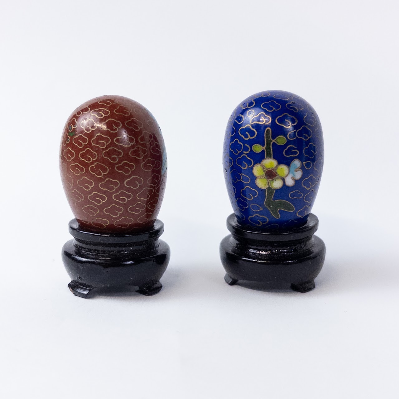 Miniature Cloisonné Egg Set