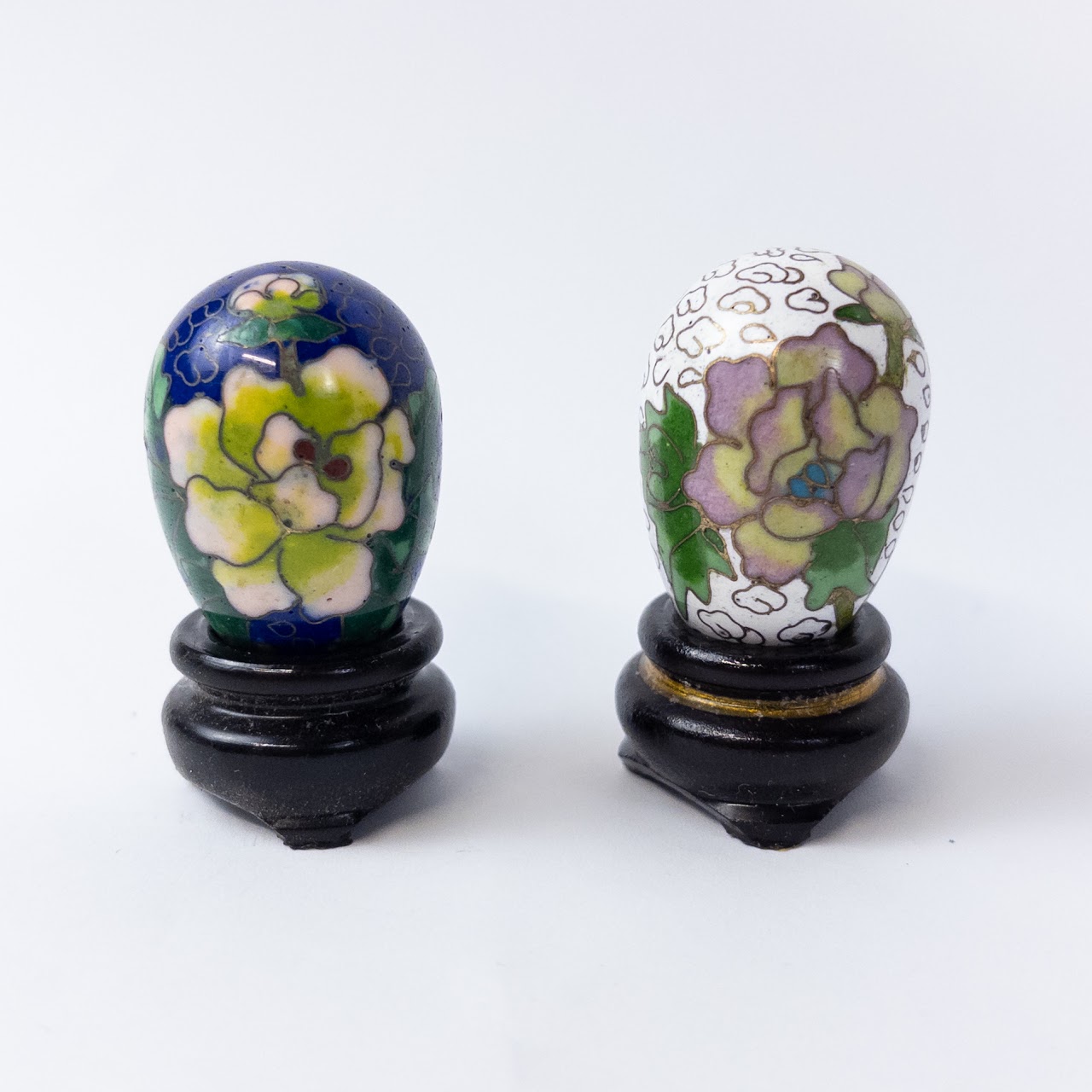 Miniature Cloisonné Egg Set