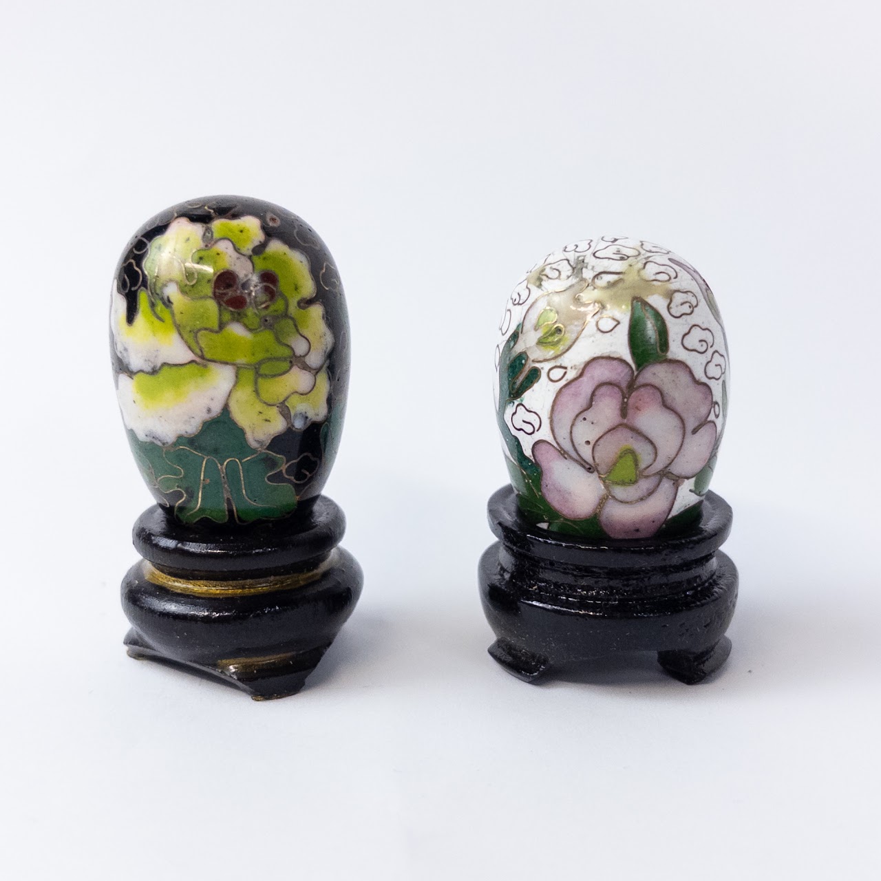 Miniature Cloisonné Egg Set