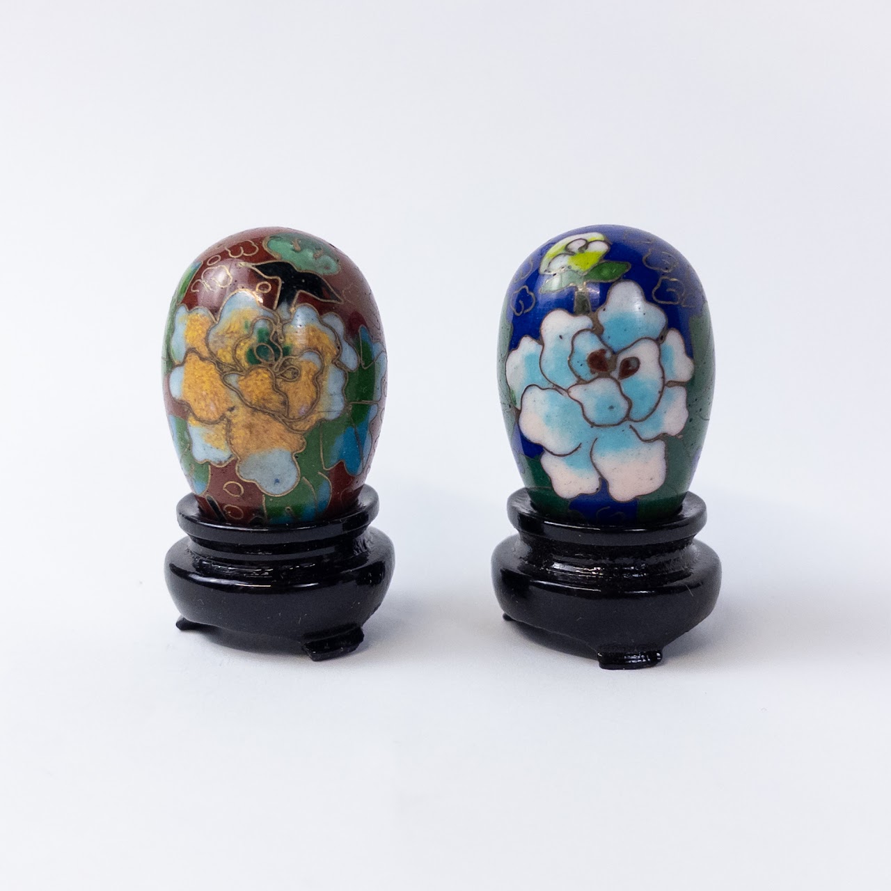 Miniature Cloisonné Egg Set