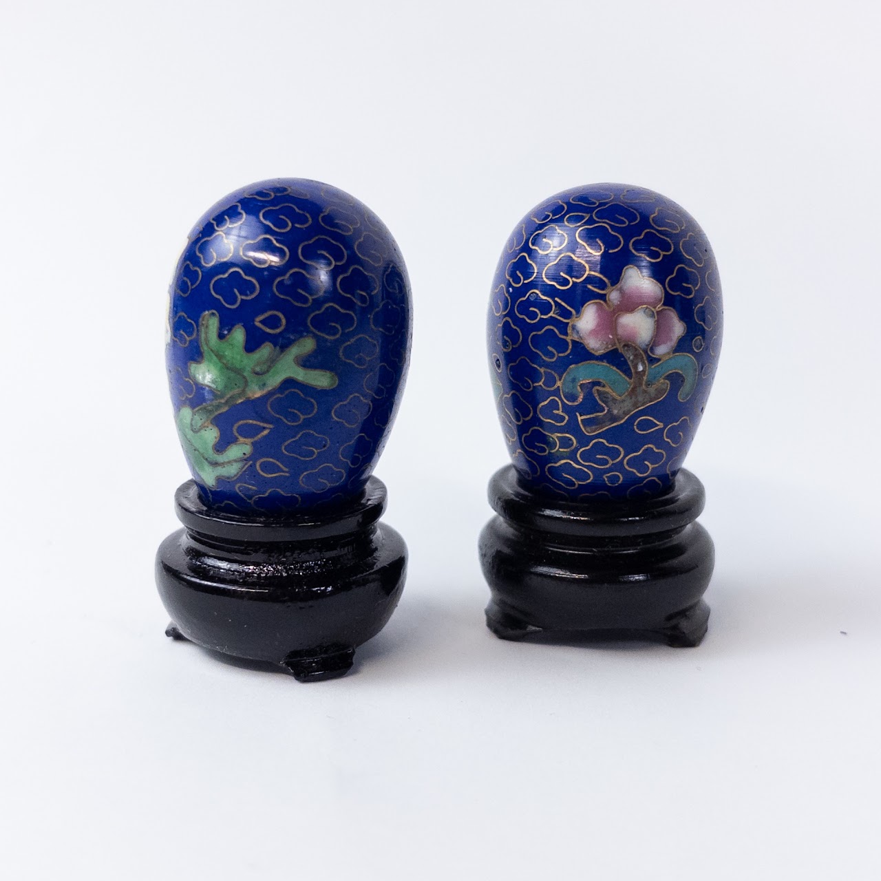 Miniature Cloisonné Egg Set