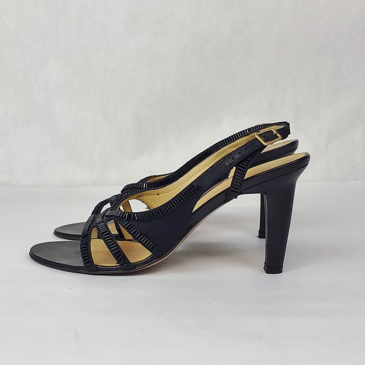 Bottega Veneta Satin & Bead Pumps