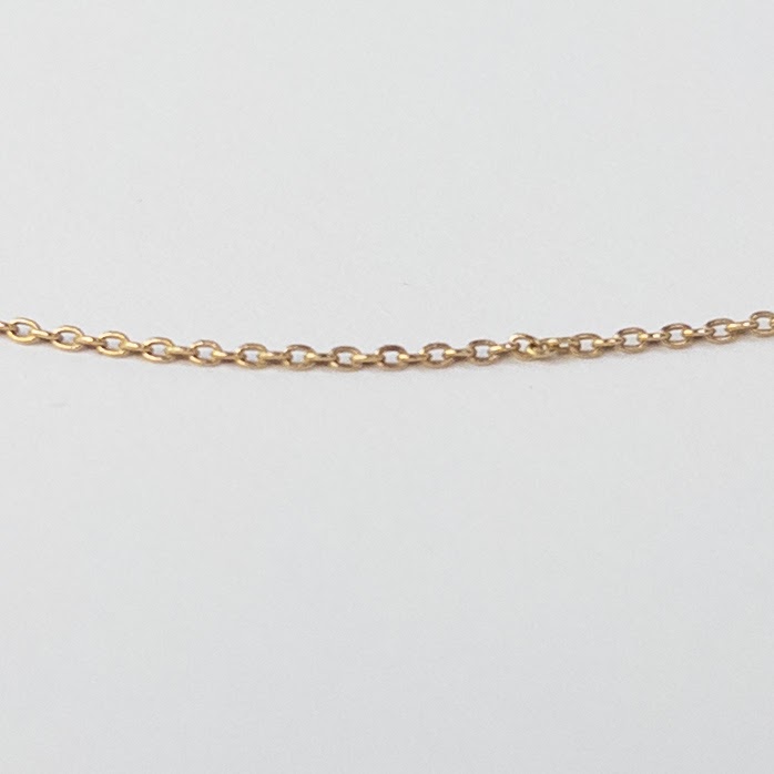 14K Gold L Charm Necklace