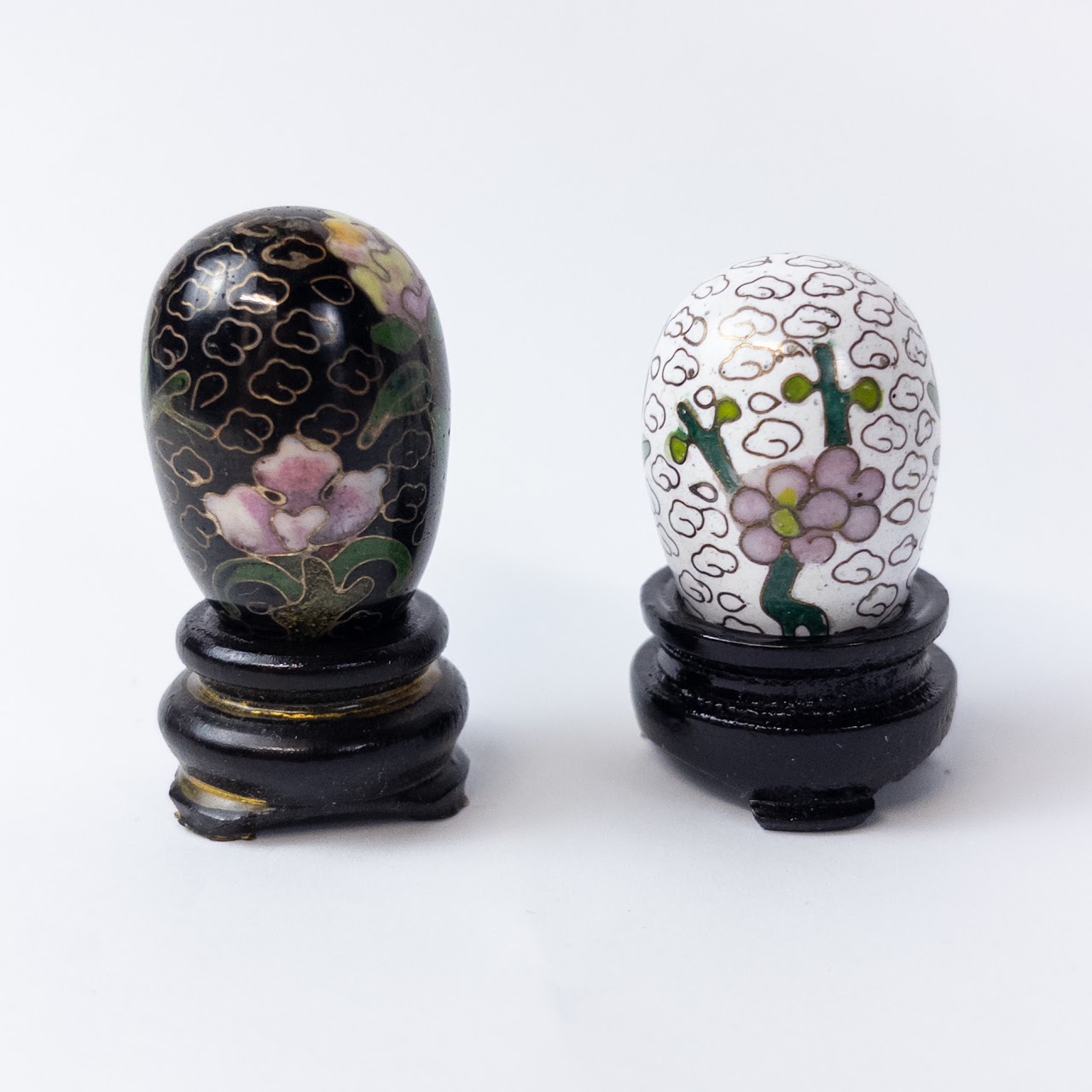 Miniature Cloisonné Egg Set