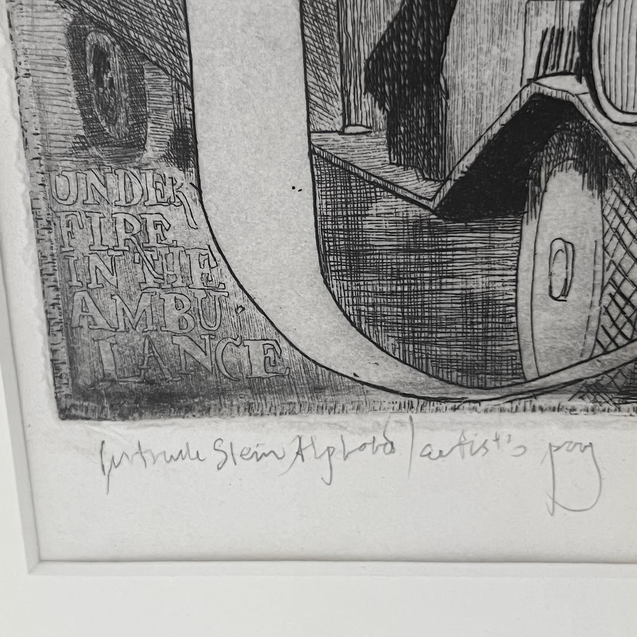 'A Gertrude Stein Alphabet' Signed Etching