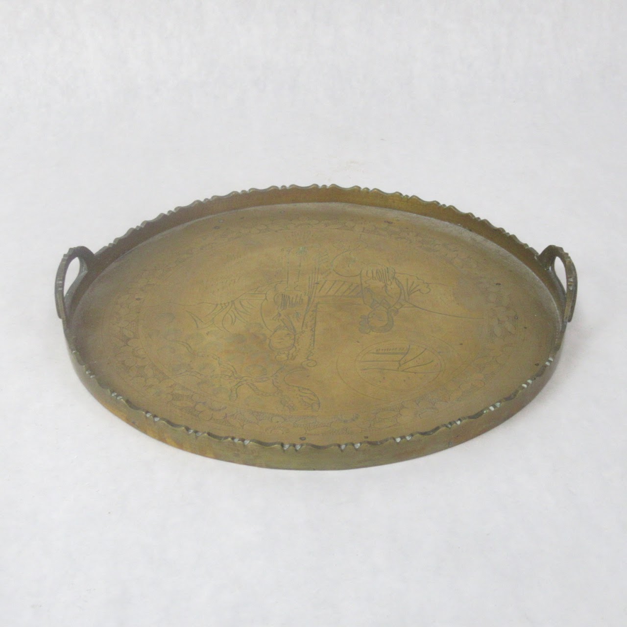 Brass Decorative Small Serving Tray