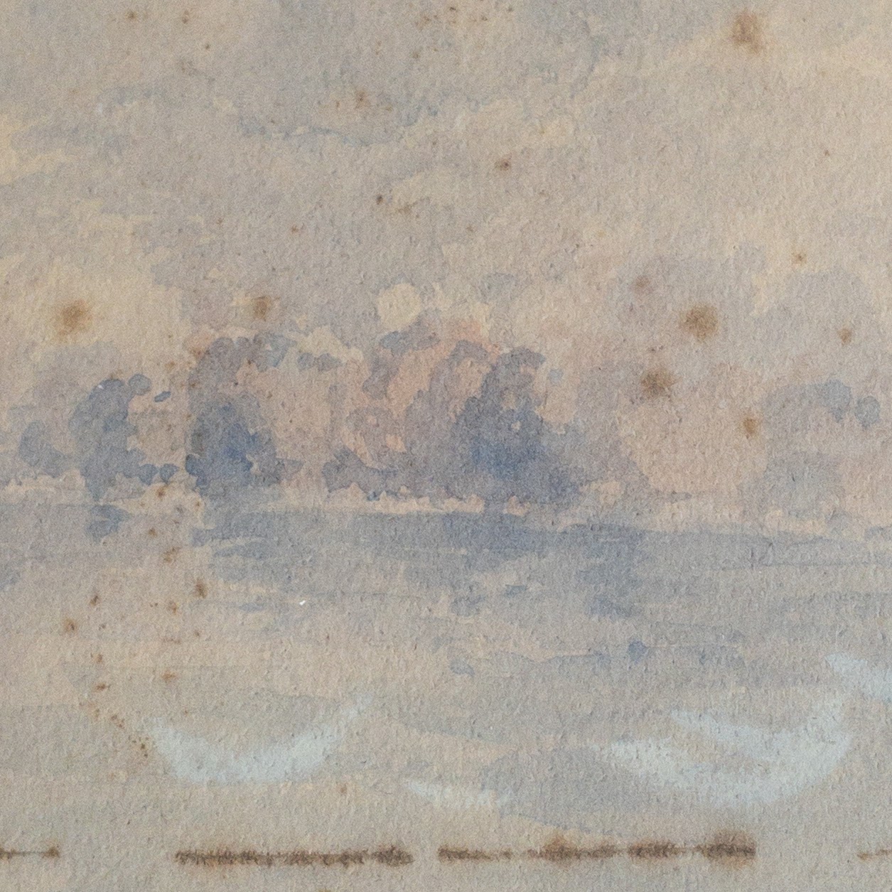 C. Ross Early 20th C. Signed Seascape Watercolor Painting