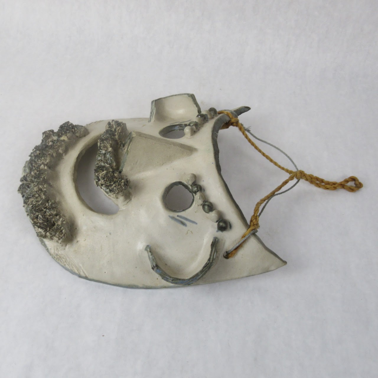 Hand-Made Ceramic Comedy Mask