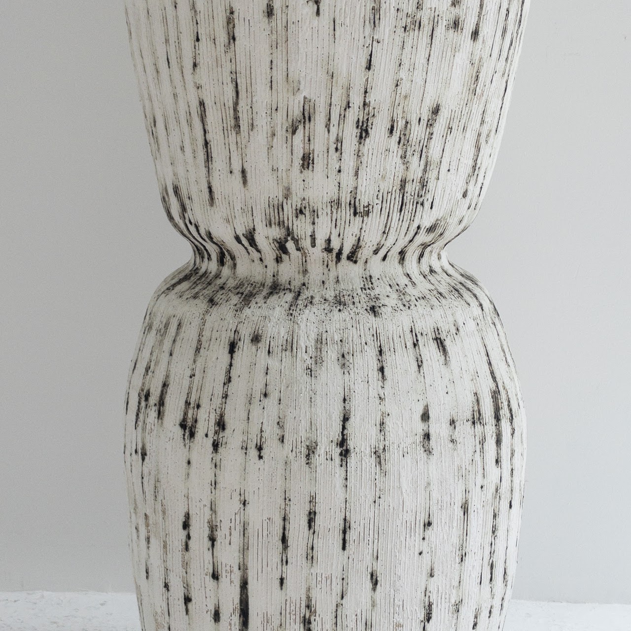 Kristina Riska 'Bodypart VI' Signed Tall Waisted Ceramic Floor Vase