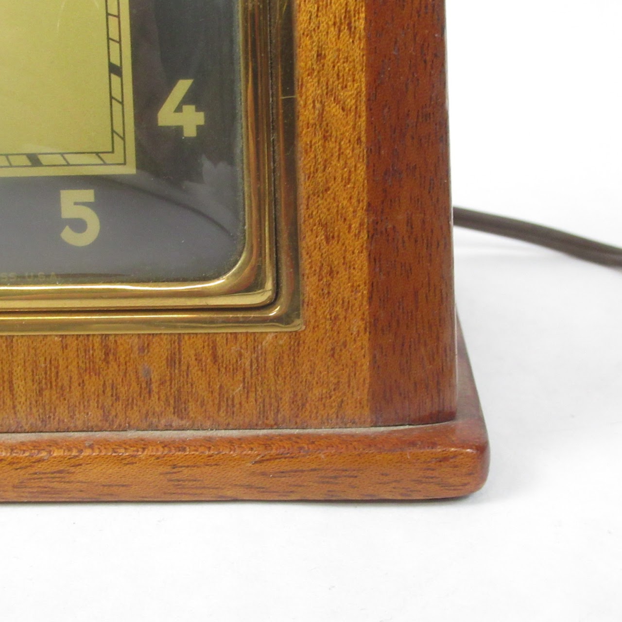 Telechron Vintage Wood Desk Clock