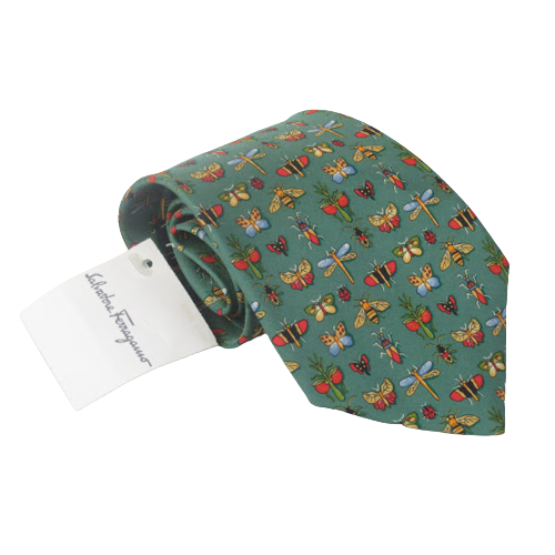 Salvatore Ferragamo Butterflies & Dragonflies Tie