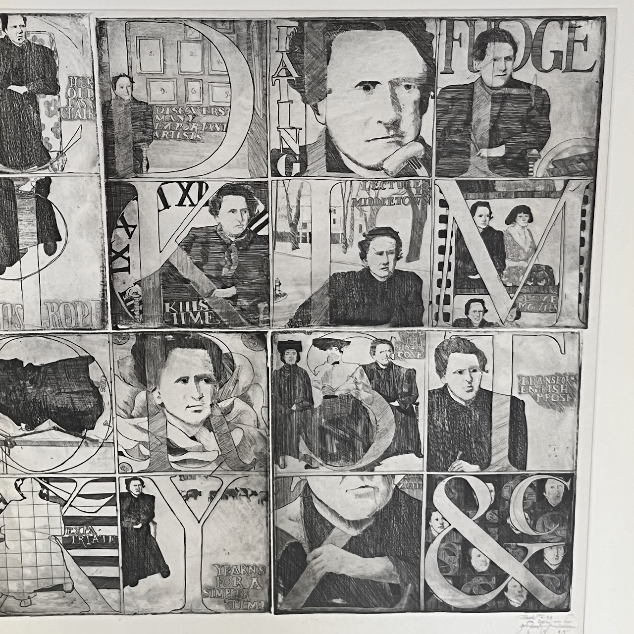 'A Gertrude Stein Alphabet' Signed Etching