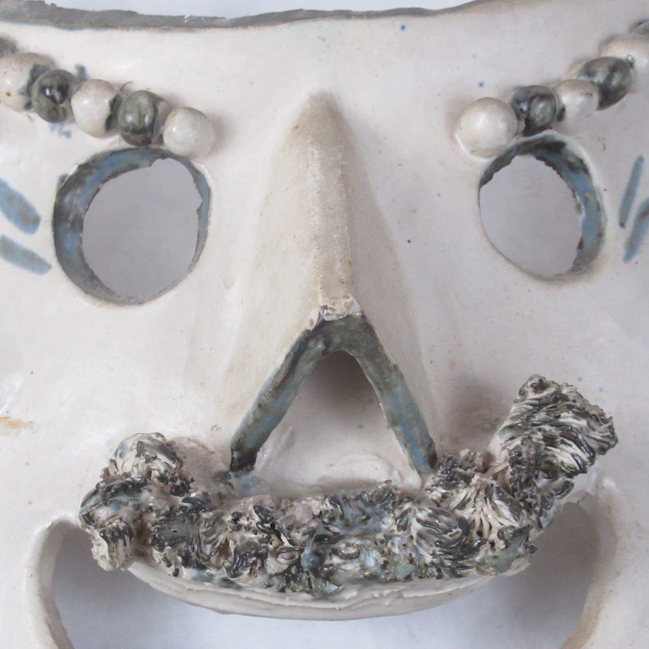 Hand-Made Ceramic Comedy Mask