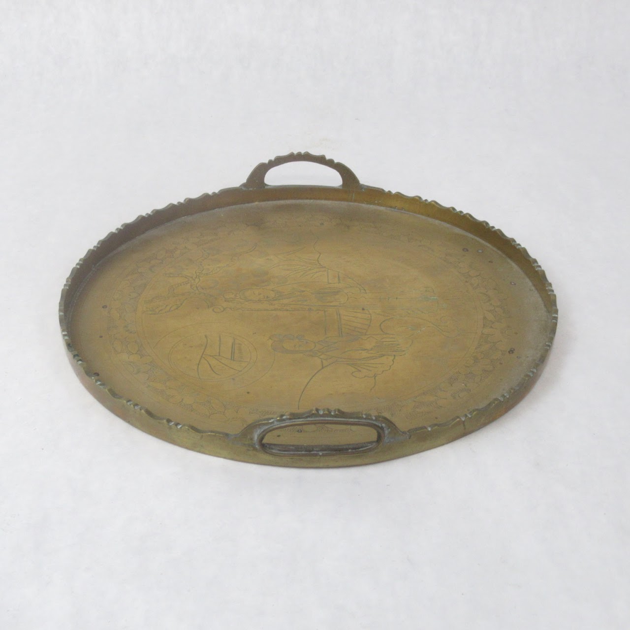 Brass Decorative Small Serving Tray