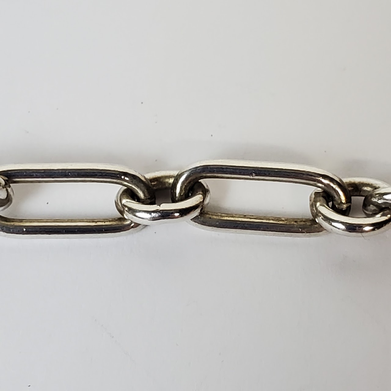 Gucci Sterling Silver Link Necklace
