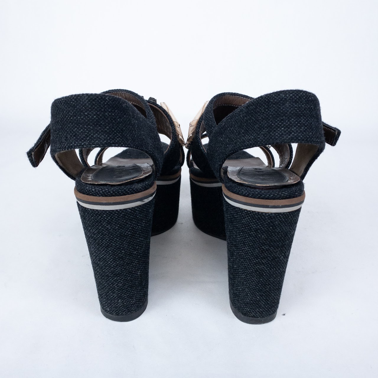 Marni Wool Platform Sandals