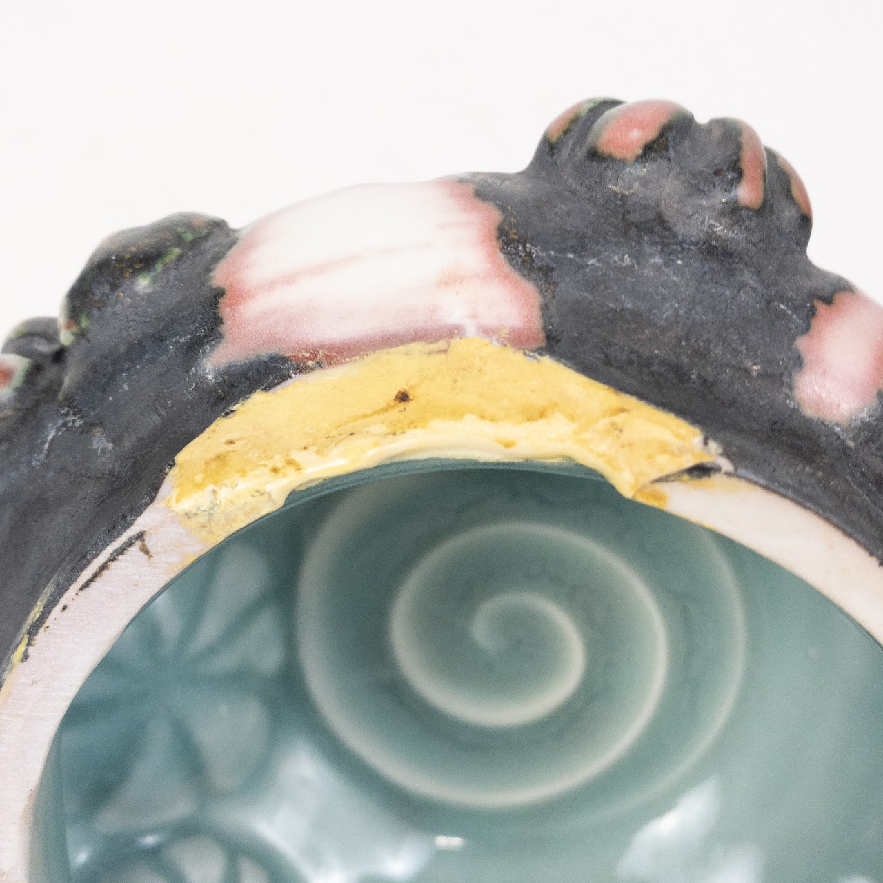 Studio Ceramic Mollusk Inspired Lidded Jar