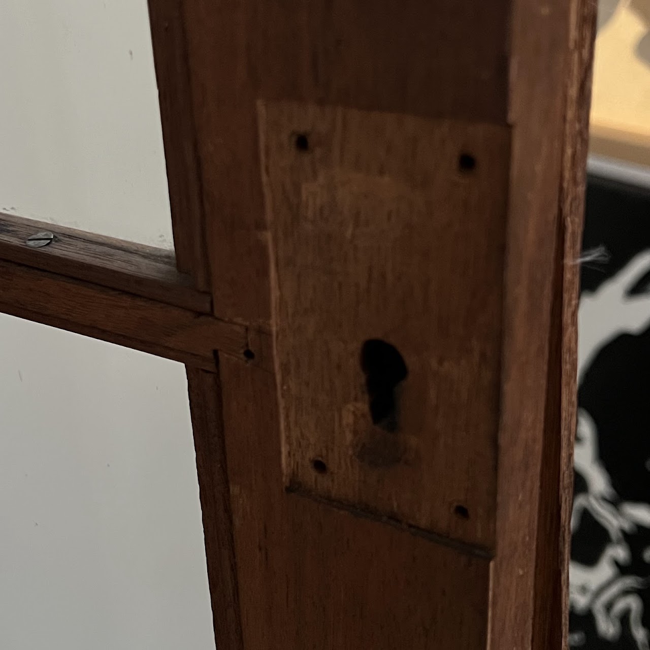 American Victorian Mahogany and Walnut Burl Enclosed Bookcase