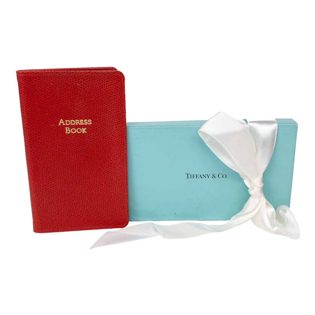 Tiffany & Co. Vintage Red Leather Address Book