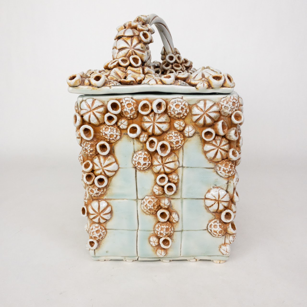 Studio Ceramic Lidded Barnacle Box