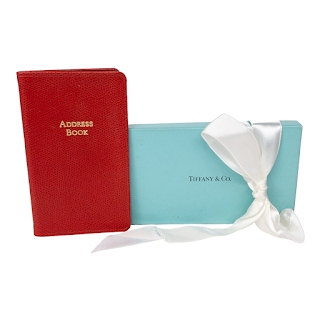 Tiffany & Co. Vintage Red Leather Address Book