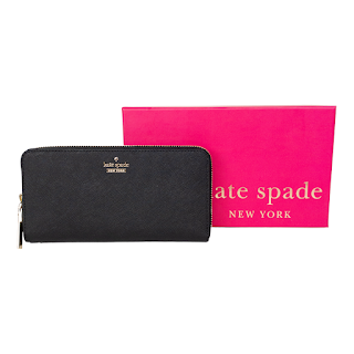 Kate Spade NEW Black Leather Continental Wallet