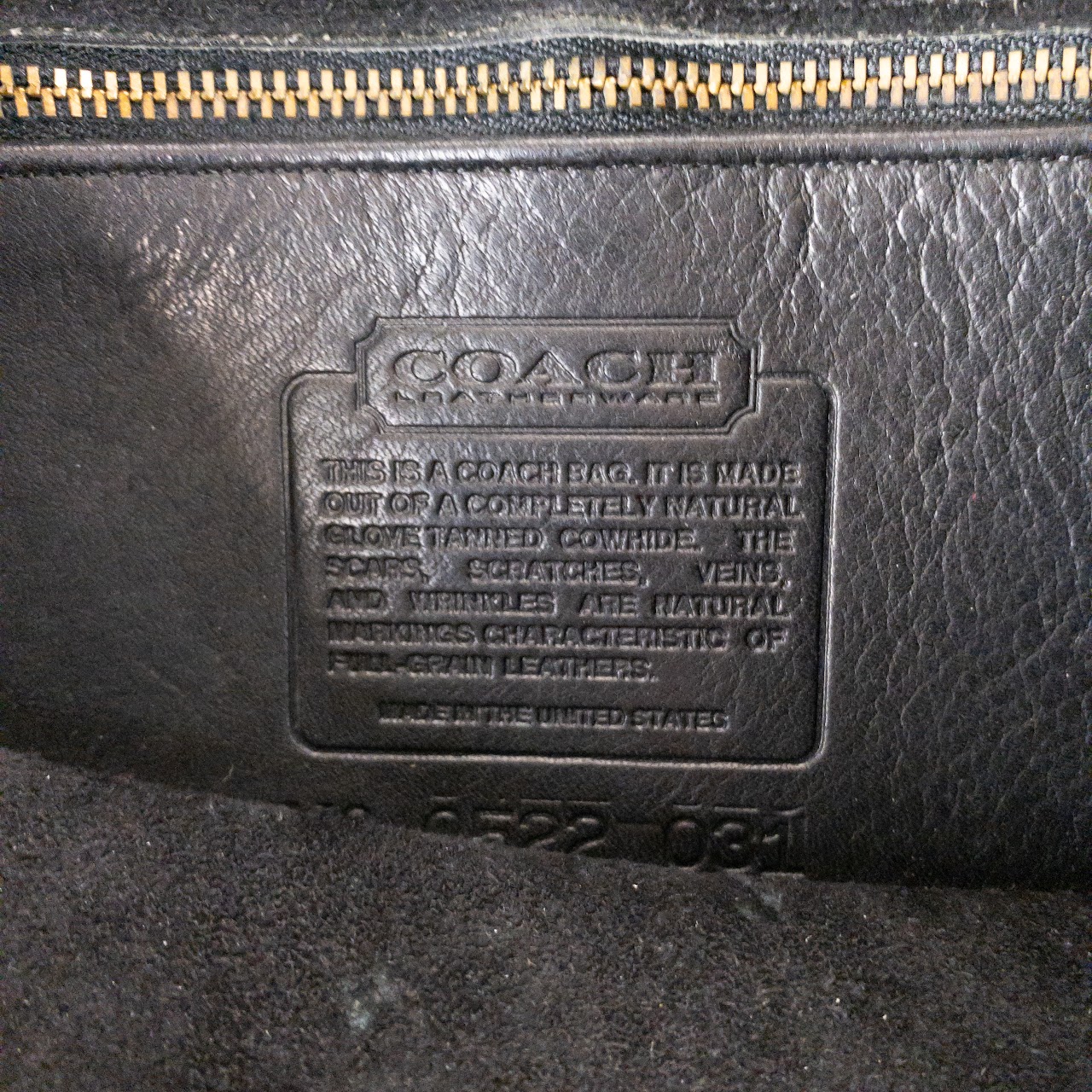 Coach Vintage Black City Bag