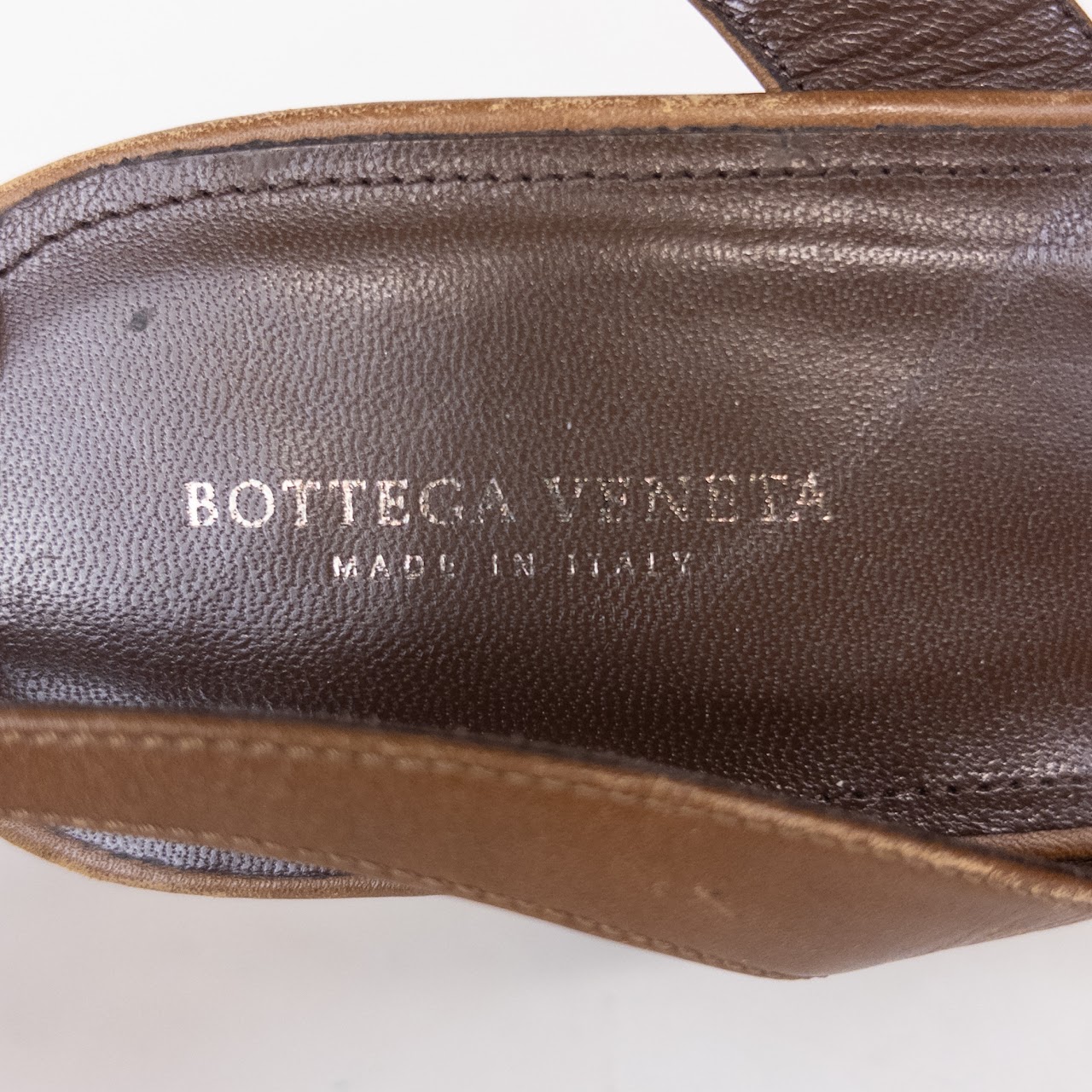 Bottega Veneta Intrecciato Slingback Platform Pumps