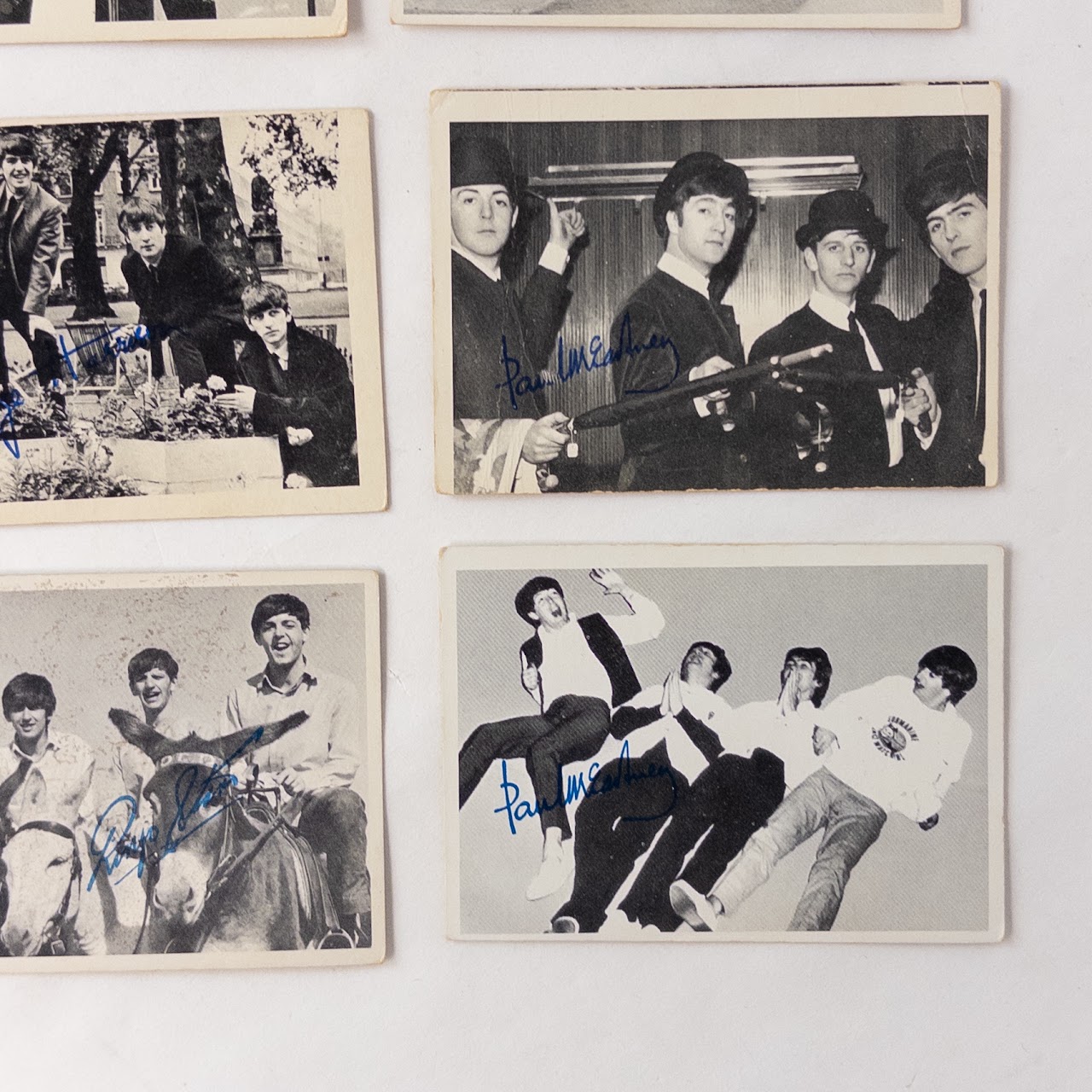 The Beatles In Plate Signed Collector Cards