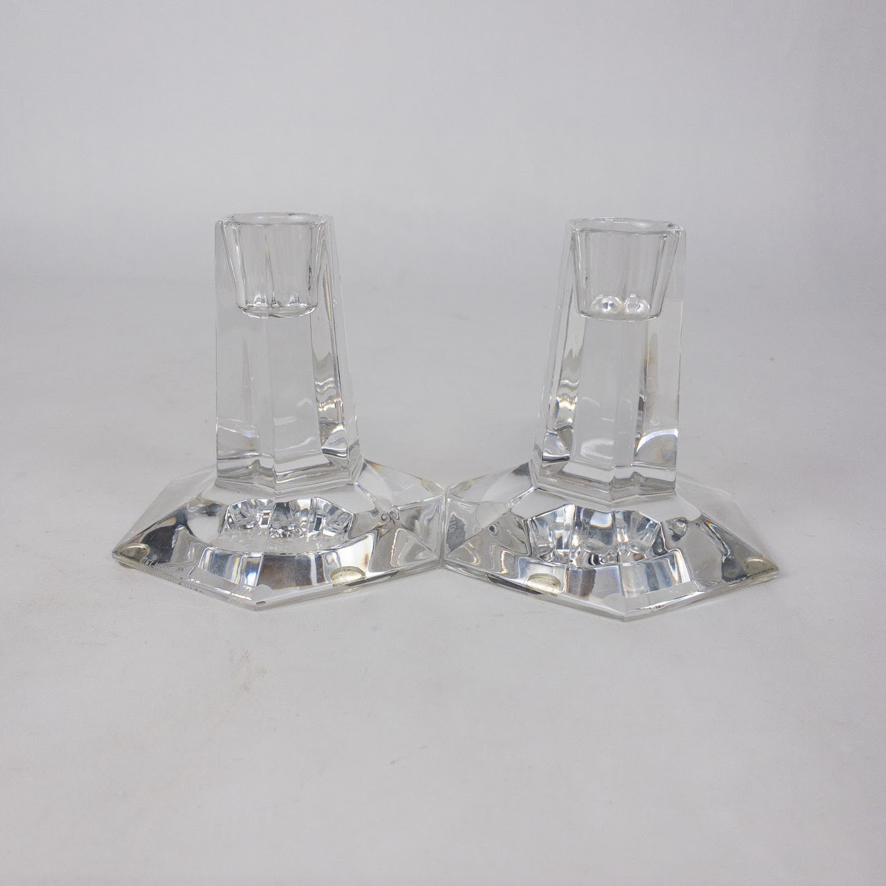 Tiffany & Co. Frank Lloyd Wright Foundation Candlestick Pair