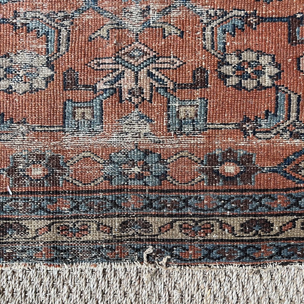 Persian Antique Wool Floral Runner