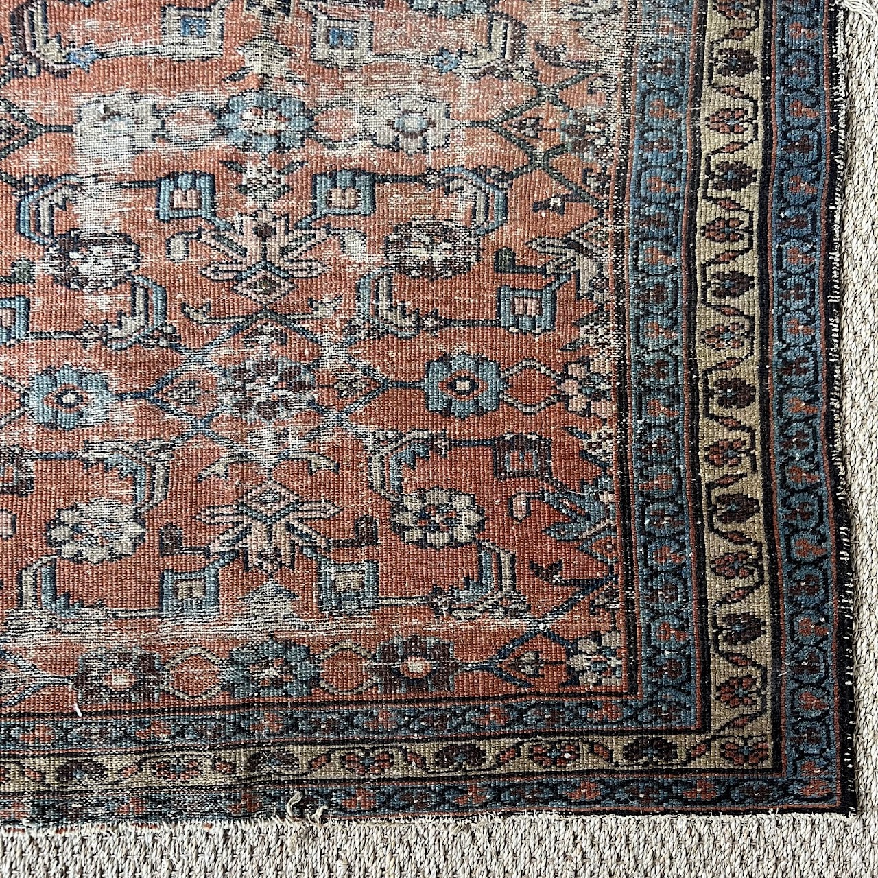 Persian Antique Wool Floral Runner