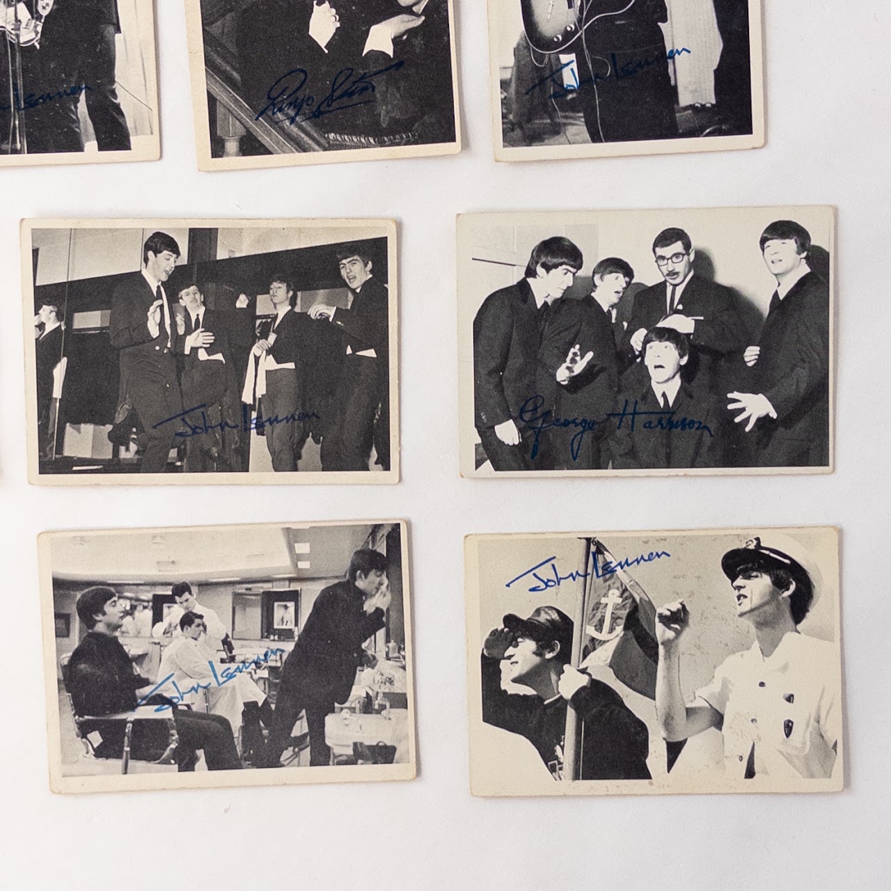 The Beatles In Plate Signed Collector Cards