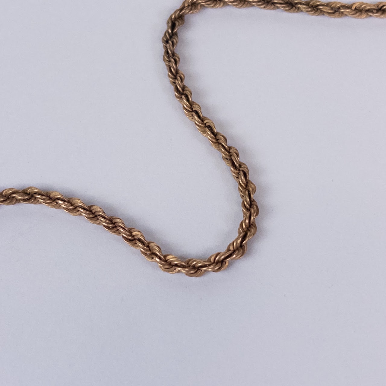 14K Gold Rope Chain Necklace