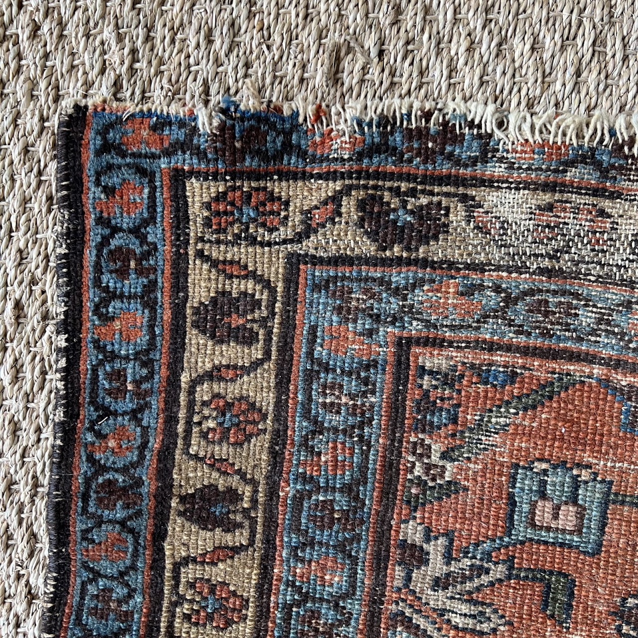 Persian Antique Wool Floral Runner