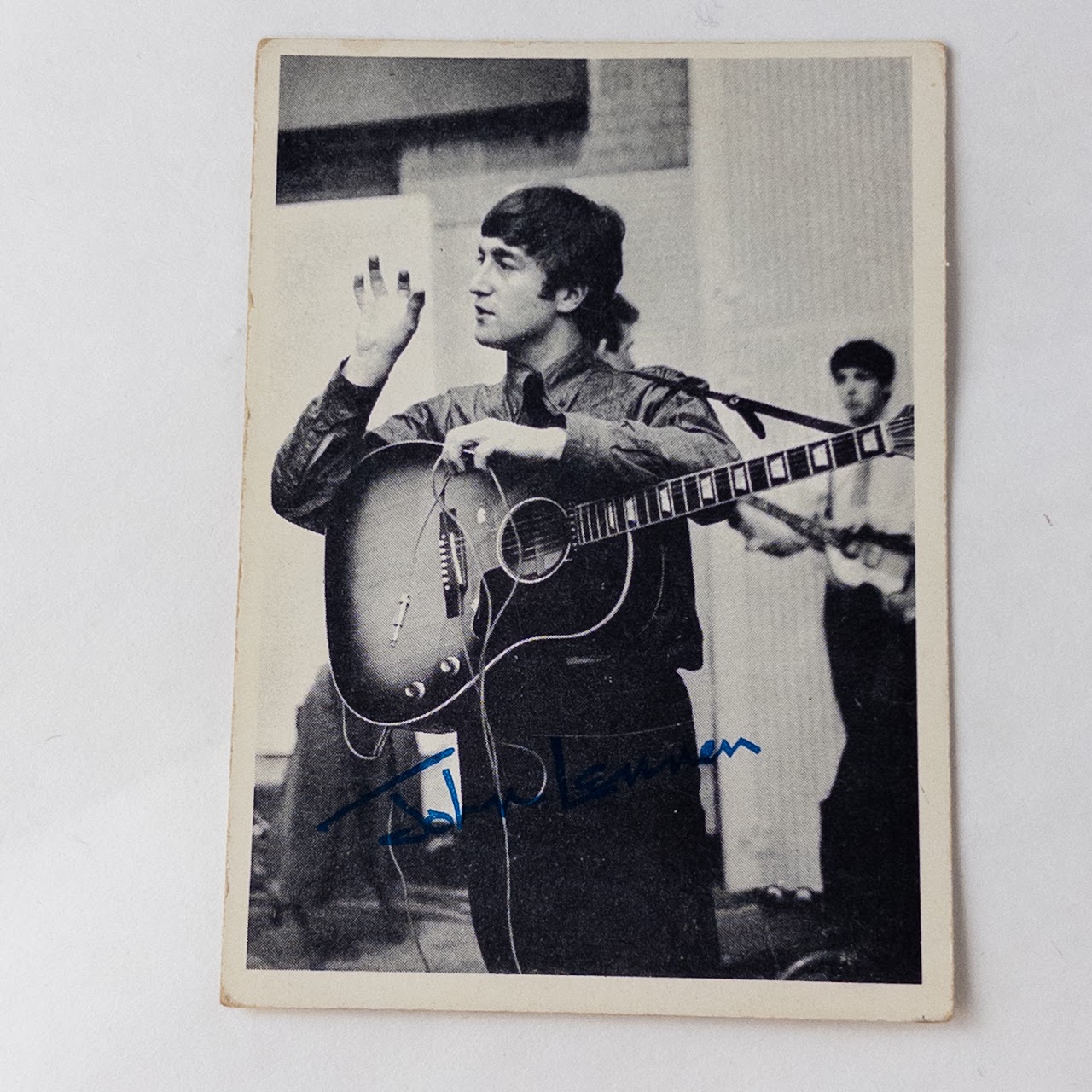 The Beatles In Plate Signed Collector Cards