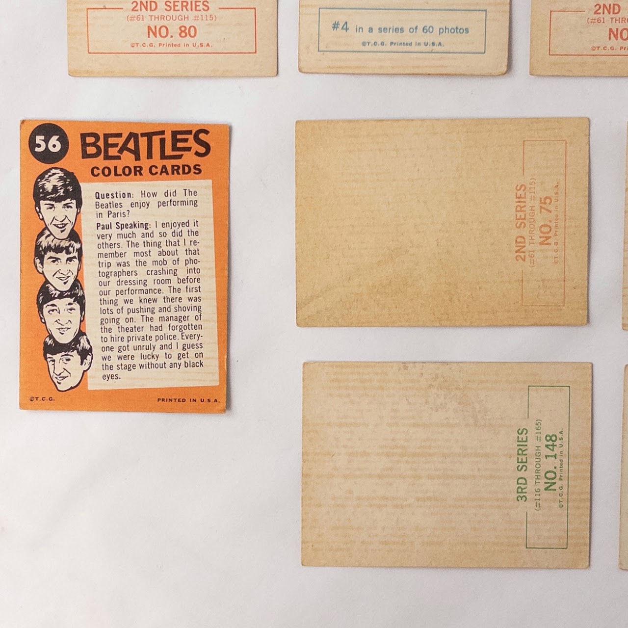 The Beatles In Plate Signed Collector Cards