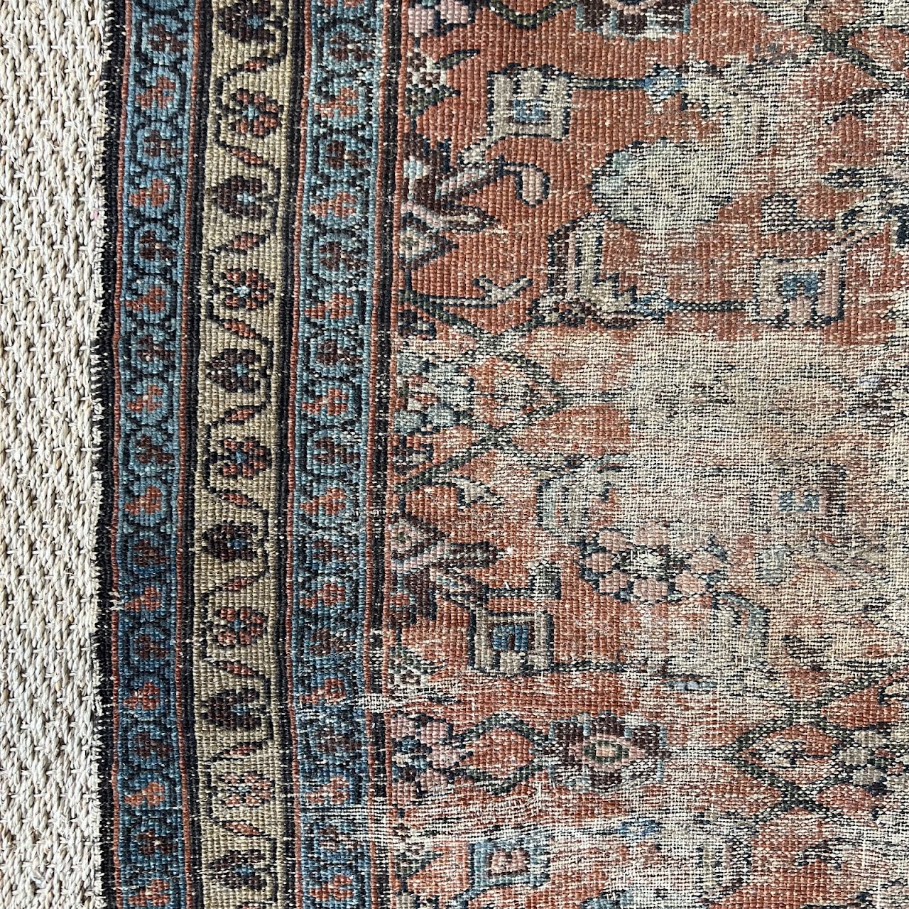 Persian Antique Wool Floral Runner