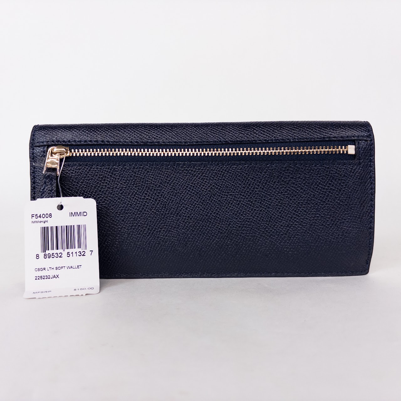 Coach Soft Leather Slim Flap Wallet