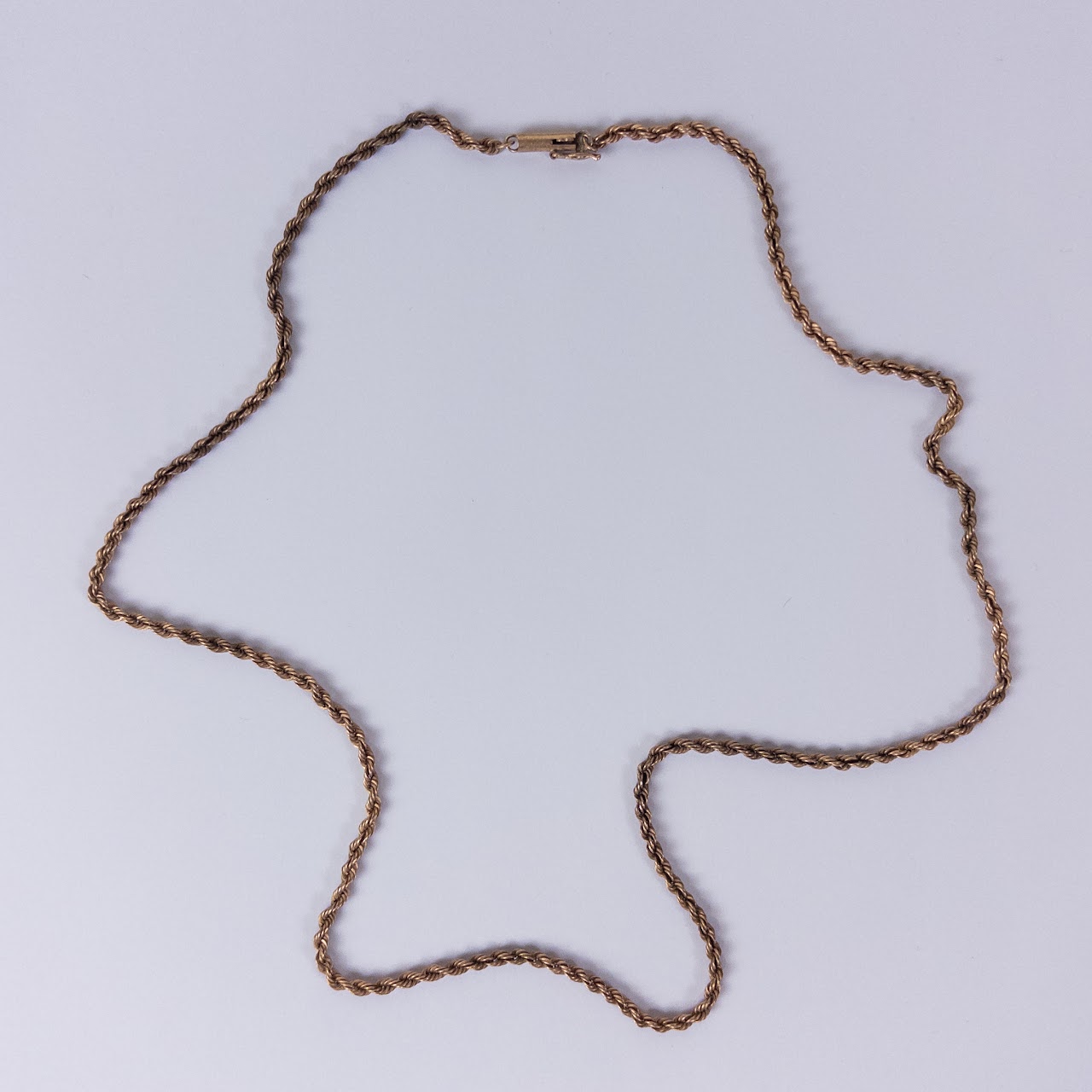 14K Gold Rope Chain Necklace