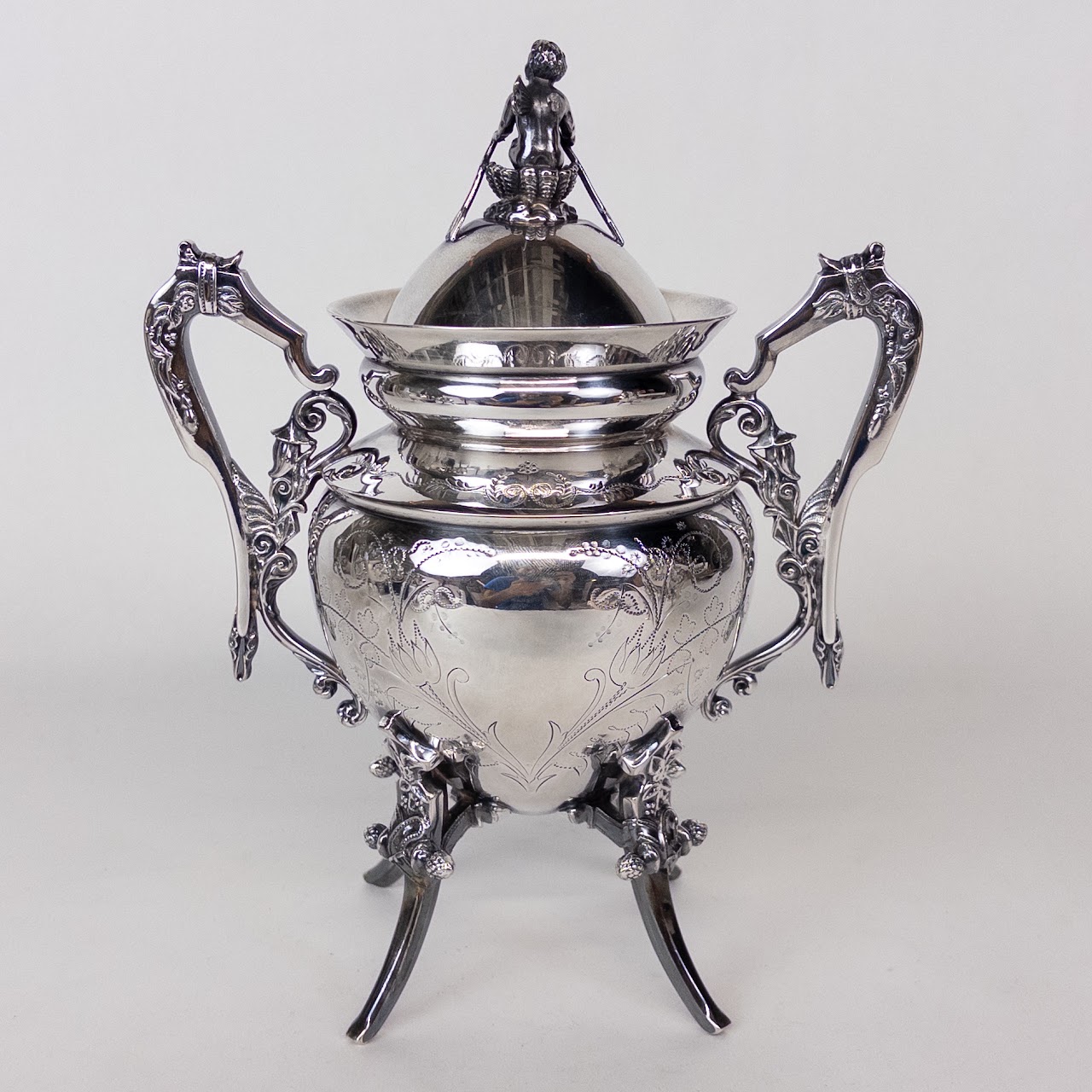 Wilcox Silver Plate Elaborately Detailed Coffee Service Set