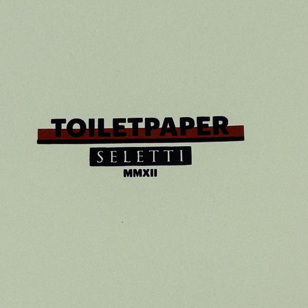 Seletti Toiletpaper Line Set of 12 Tin Plates and One Tin Mug